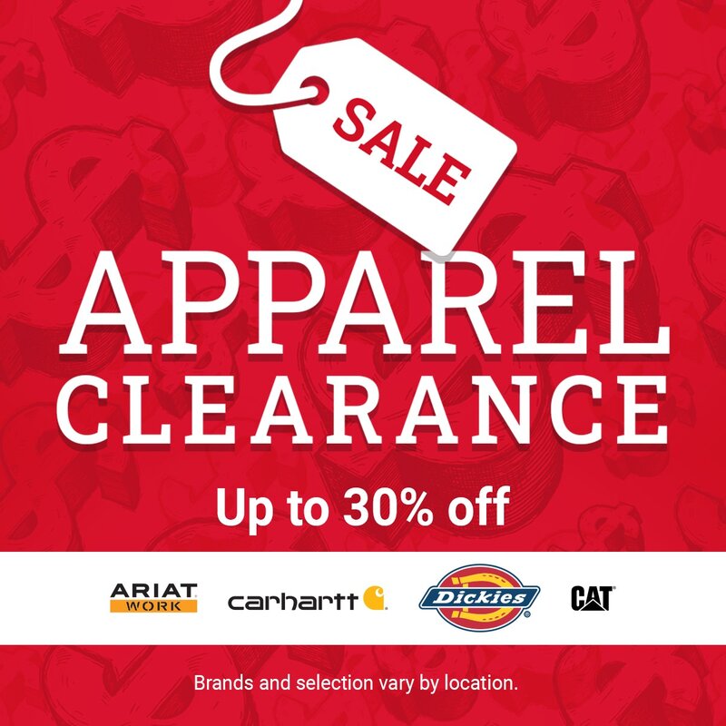 July 30% Off Apparel Clearance