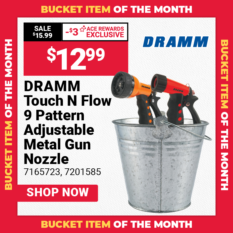 DRAMM Touch N Flow 9-Pattern Adjustable Metal Gun