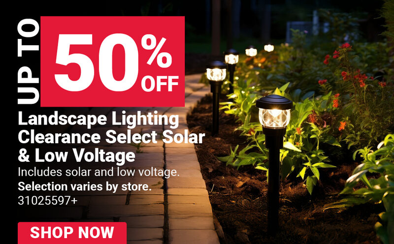 Landscape Lighting Clearance Select Solar & Low Voltage